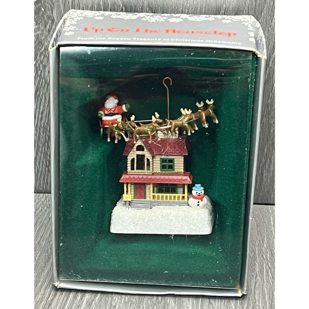 Enesco "Up On The Housetop" 1984‎ Christmas Ornament E-6281 Hong Kong